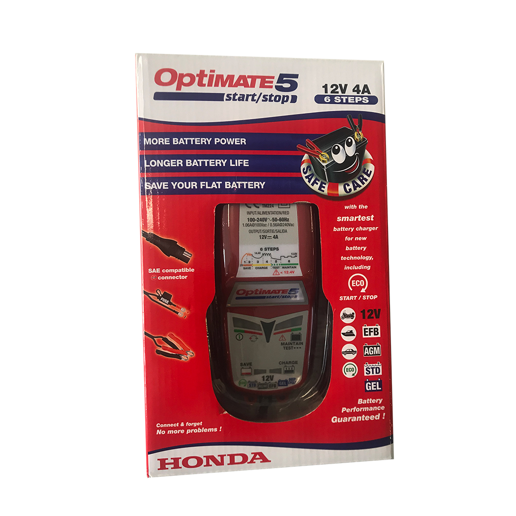 Φορτιστής Μπαταρίας Γνήσιος HONDA Optimate 5 4A HONDA 08M51-EWA-801E