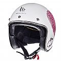 Κράνος Jet MT Le Mans SV Love Άσπρο - Ροζ MT HELMETS