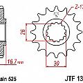 Front sprocket JT JTF 1370.16 HONDA Varadero 1000 JT