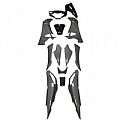 Fairing Kit Black - Grey Honda Innova 125i 13 Pieces