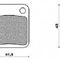 Motorcycle brake pads PEUGEOT FD080BV SUM UP 125 (08-10)