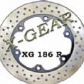 Δισκόπλακα πίσω X-GEAR  HONDA PACIFIC COAST 800 89-92 / CBR 1000 F 87-92 XGEAR