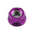 Pro-Bolt Παξιμάδι Διάτρητο Για Γρανάζια M10x(1.25mm) Μωβ