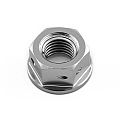 Pro-Bolt Παξιμάδι Διάτρητο Για Γρανάζια M10x(1.25mm) Ασημί