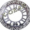 Δισκόπλακα εμπρός X-GEAR KTM EGS 400 LC-4 96-99 / LC-E 640 ENDURO ADVENTURE 97-04  XGEAR