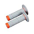 Χειρολαβές Renthal MX Dual Grips G208 Comfort Διπλής Πυκνότητας Γκρι/Πορτοκαλί