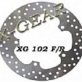 Δισκόπλακα εμπρός X-GEAR APRILIA Scarabeo 125 98 /  APRILIA Scarabeo 70 94-98 XGEAR