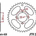 Γρανάζι JT Πίσω JTR262 40 Δόντια JT