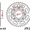 Rear sprocket JT JTR269 42 Teeth