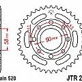 Rear sprocket JT JTR279 30-32-33 Teeth