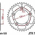 Rear sprocket JT JTR744 36-39 Teeth