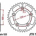 Γρανάζι JT Πίσω JTR744 36-39 Δόντια JT