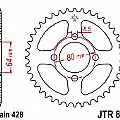 Rear sprocket JTR838 35-36 Teeth JT