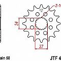 Front Sprocket JT JTF423 16-17-18 Teeth SUZUKI GSX-R1000-1300 GSX1300 JT