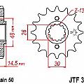 Γρανάζι JT Εμπρός JTF339 15-16-17 Δόντια HONDA VFR800 CBR1100 BLACKBIRD JT