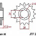 Front sprocket JT JTF295.15 teeth HONDA CBR600 FM FN FP FR FS FT PC25 JT