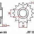 Γρανάζι εμπρόσθιο JT JTF1332.15 HONDA CB750