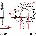 Γρανάζι JT Εμπρός JTF704 16-17 ΔΟΝΤΙΑ APRILIA 1000 RSV 1000 TUONO R BMW 650-800 GS JT