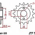 Γρανάζι JT Εμπρός JTF736 14-15 ΔΟΝΤΙΑ DUCATI 400-600-750-900 MONSTER