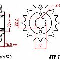 Γρανάζι JT Εμπρός JTF736 14-15 ΔΟΝΤΙΑ DUCATI 400-600-750-900 MONSTER JT