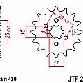 Front sprocket JT JTF252.12 teeth HONDA C50 GLX  JT