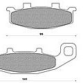 Set Pads Front NEWFREN FD108 GSF 400 BANDIT (91-92)