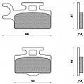 Set Pads Front NEWFREN FD295 KAWASAIKI KX 65 (00-05) NEWFREN