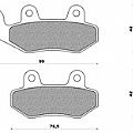 Motorcycle brake pads NEWFREN GEOPOLIS 400 (07)