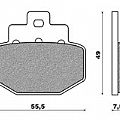 Σετ τακάκια πίσω με ενίσχυση kevlar NEWFREN FD298BKS για GILERA RUNNER 125 VX (06) NEWFREN