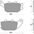 Σετ τακάκια πίσω με ενίσχυση kevlar NEWFREN FD324BKS για HONDA JAZZ 250 (01-04)