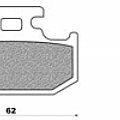 Set Pads Organic Rear NEWFREN FD144B TT 250 R (93-99) NEWFREN