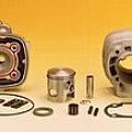 Kit cylinder with head and CDI MALOSSI 47mm Piaggio 50 2t iron MALOSSI