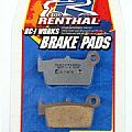 Set brake pads front sintered RENTHAL MX / OF-ROAD YAMAHA YZ/YZF RENTHAL