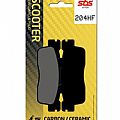 Motorcycle Brake pads SBS 204HF FA498 SCOOTER 50-124CCM SBS