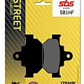 Motorcycle Brake pads SBS 581HF FA106 STD FR/RR