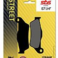 Motorcycle Brake pads Fr SBS 671HF FA181 STD FR/RR