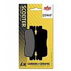 MOTORCYCLE BRAKE PADS SBS 204HF FA498 SCOOTER 50-124CCM