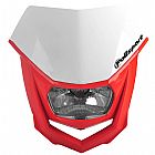 POLISPORT HALO HEADLIGHT RED-WHITE