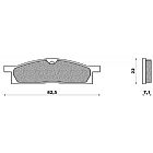 SET PADS METALLIC FRONT NEWFREN FD102S2 YAMAHA YZ 80 (86-01)