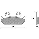 SET PADS FRONT ORGANIC FD106B HONDA XRV 750 R AFRICA TWIN (90-93)