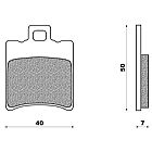 SET PADS FRONT NEWFREN FD196BE HONDA SH 100 (97)