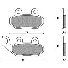 SET PADS FRONT NEWFREN FD219BE SYM SYMPHONY 125 (09)