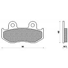 SET PADS NEWFREN FD265BKS WITH KEVLAR AN 250 BURGMAN (96-00)
