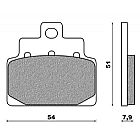 SET PADS FRONT NEWFREN FD271BE APRILIA SCARABEO 100 4T (01-04)