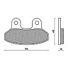 SET PADS NEWFREN FD293BKS WITH KEVLAR SYM JOY RIDE 150 (01)