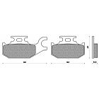 SET PADS NEWFREN FD301BKS WITH KEVLAR UH BURGMAN 125-200 (07)