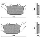 ΣΕΤ ΤΑΚΑΚΙΑ ΠΙΣΩ ΜΕ ΕΝΙΣΧΥΣΗ KEVLAR NEWFREN FD324BKS ΓΙΑ HONDA JAZZ 250 (01-04)