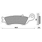 SET PADS METALLIC FRONT NEWFREN FD411S2 YAMAHA YZ 125 (08-11)