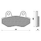 FRONT BRAKE PADS FD358 KYMCO SPIKE 100/110/125