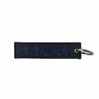 MOTORCYCLE KEY HOLDER HEARTBREAK BLUE